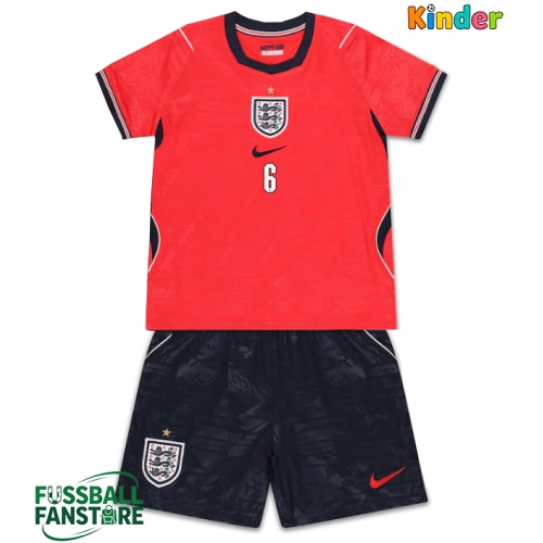 England Marc Guehi #6 Replik Auswärtstrikot Kinder WM 2026 Kurzarm (+ Kurze Hosen)